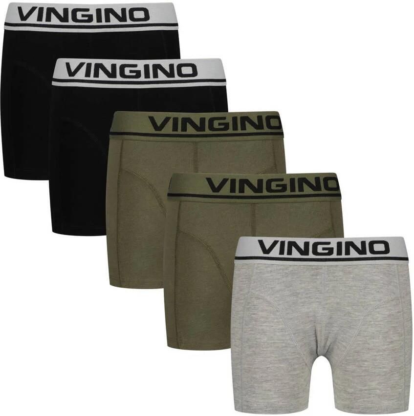 VINGINO Jongens Ondergoed & Nachtkleding Boys Boxer 5pack Grijs - Foto 5