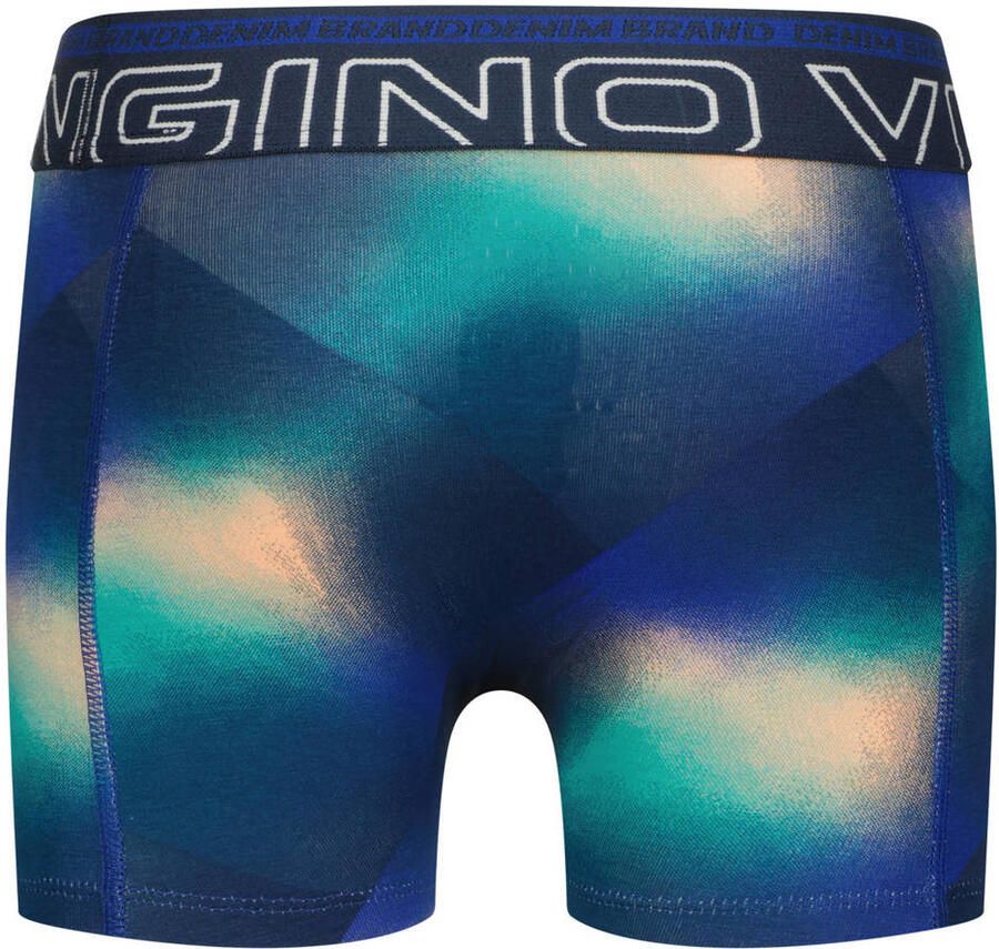 Vingino boxershorts met print (set van 7) Blauw Jongens Stretchkatoen All over print - Foto 2