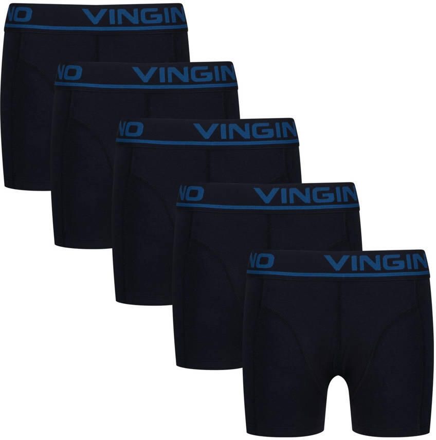 Vingino boxersrhort donkerblauw (set van 5)