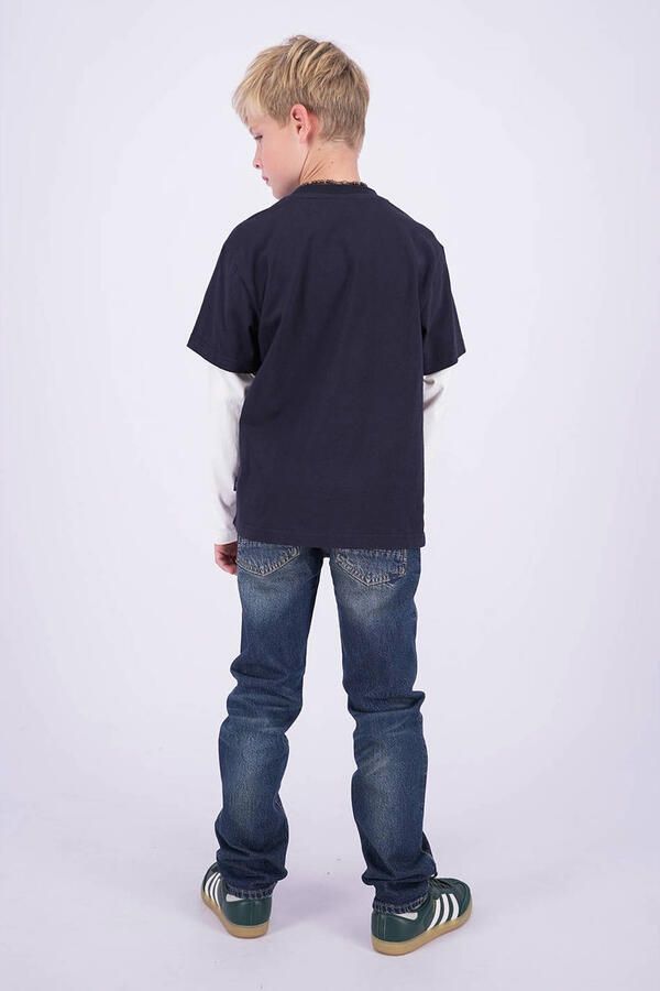 Vingino Bruno regular fit jeans donkerblauw Jongens Denim Effen - Foto 2