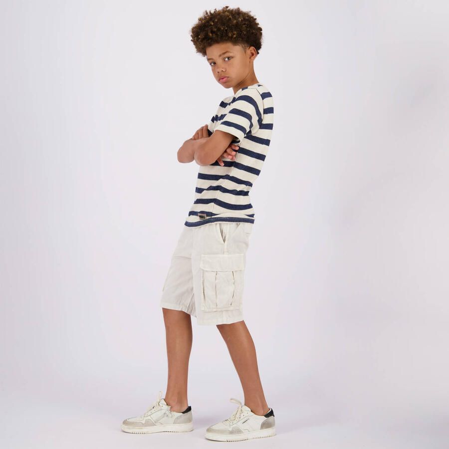 VINGINO cargo short Ribs ecru Korte broek Jongens Katoen Effen 176