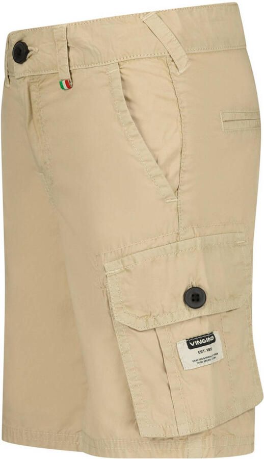 VINGINO cargo short Slasmoi lichtzand Korte broek Beige Jongens Katoen 128 - Foto 2