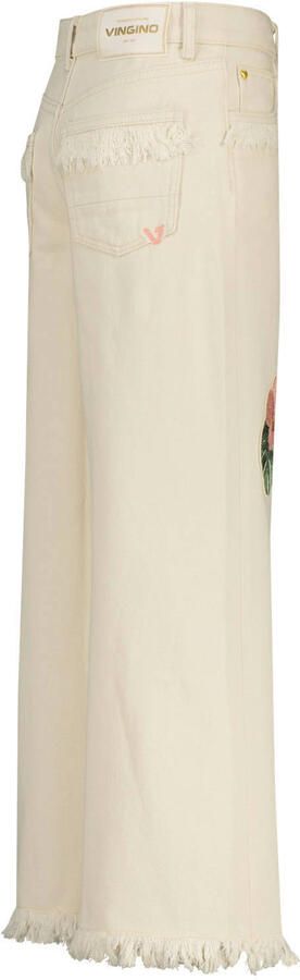 Vingino Cassie Special high waist wide leg jeans wit - Foto 6