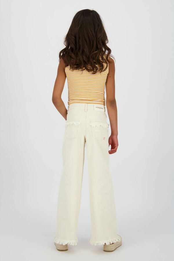 Vingino Cassie Special high waist wide leg jeans wit - Foto 5