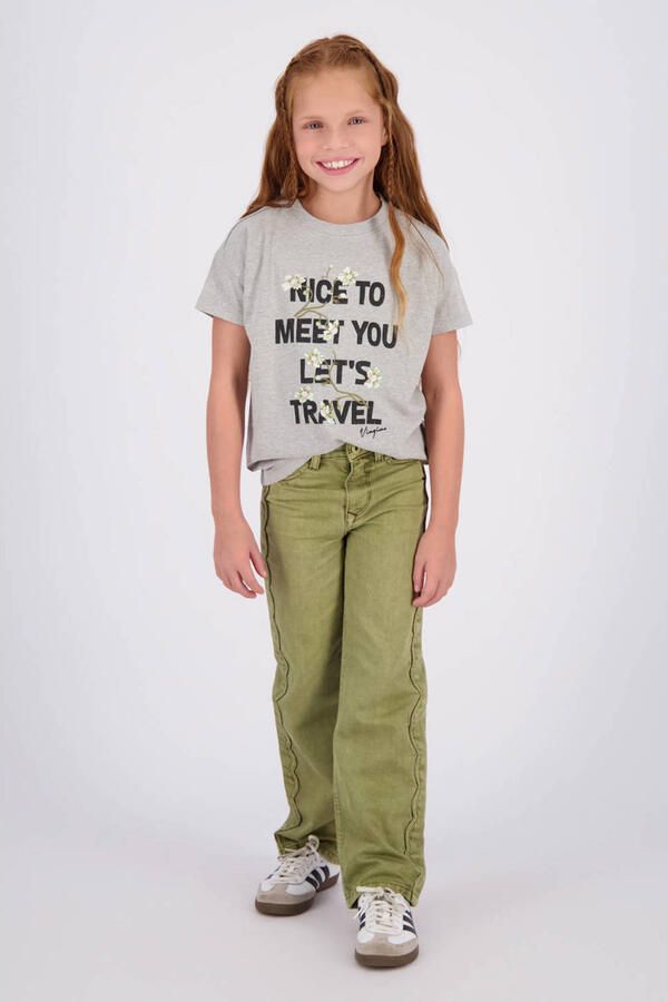 Vingino Cato Color wide leg jeans groen