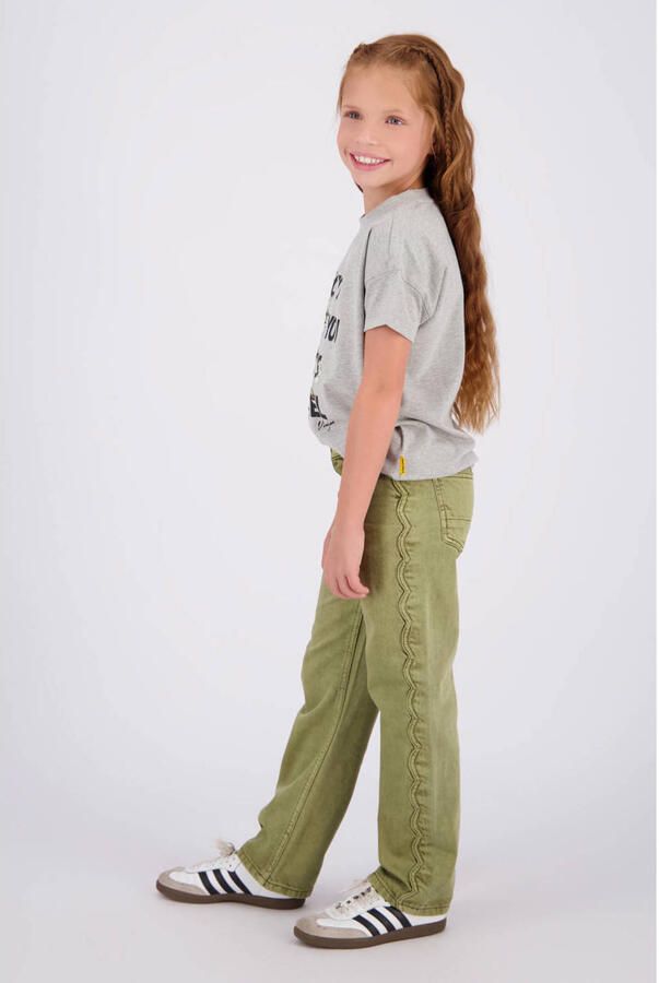 Vingino Cato Color wide leg jeans groen - Foto 2