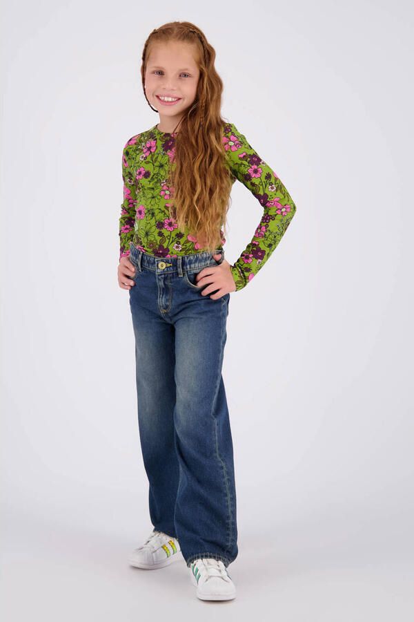 Vingino Cato wide leg jeans donkerblauw