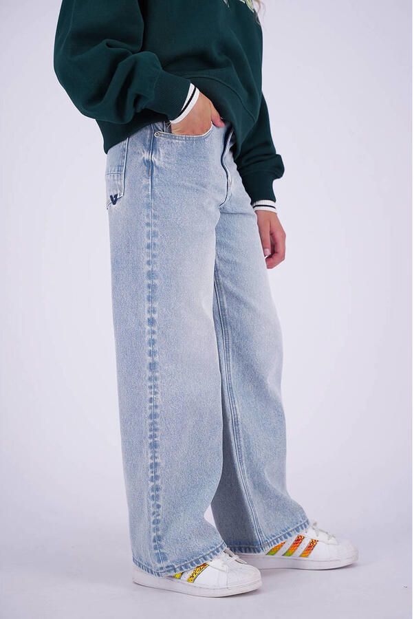 Vingino Cherry high waist wide leg jeans lichtblauw - Foto 2
