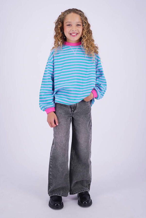 Vingino Cherry wide leg jeans grijs denim - Foto 2