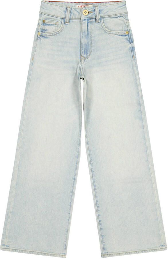 Vingino Cianna wide leg jeans light blue denim