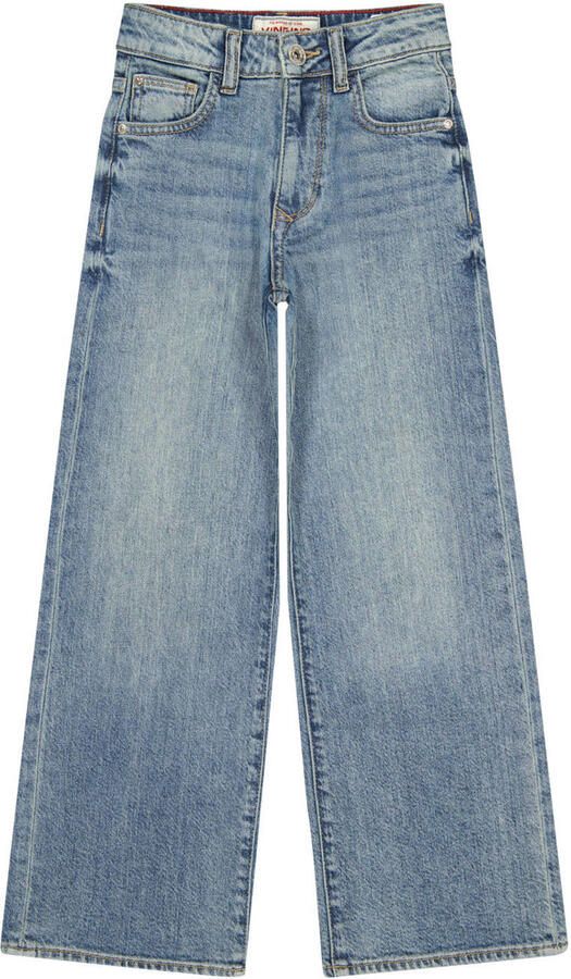 Vingino Cianna wide leg jeans medium blue denim
