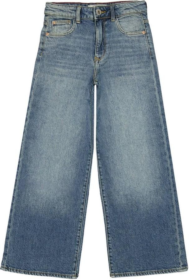 Vingino Cita essential high waist wide leg jeans mid blue wash Blauw Meisjes Denim