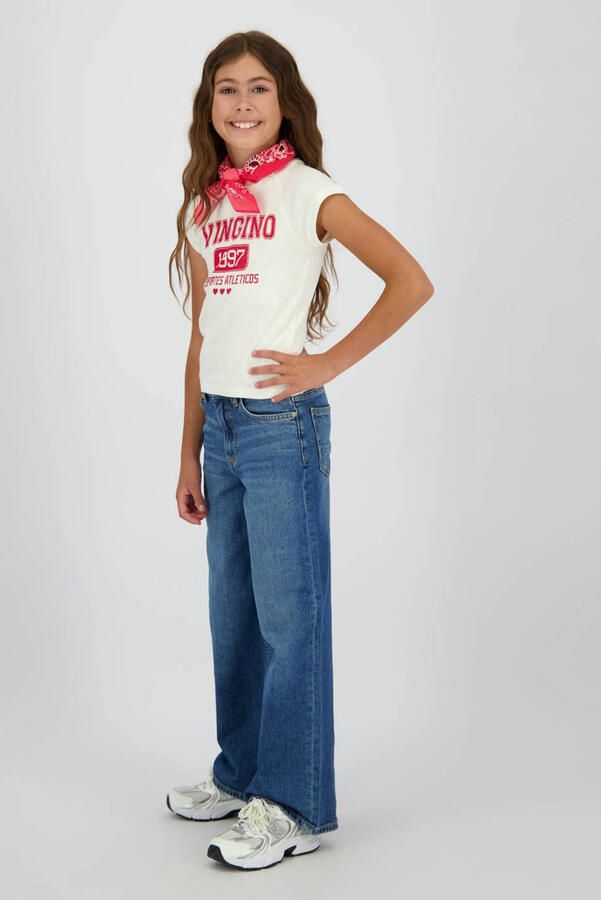 Vingino Cita high waist wide leg jeans dark blue denim - Foto 2