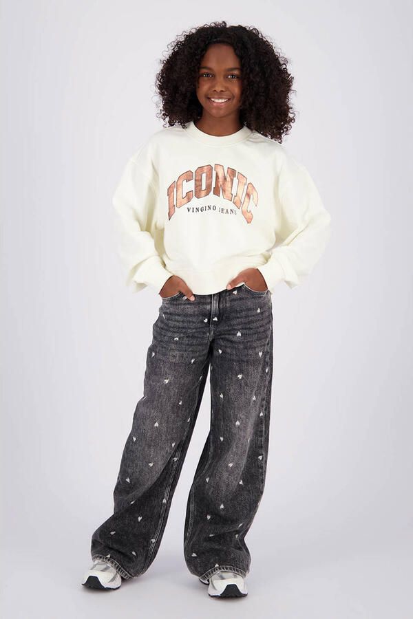 Vingino sweater met print wit