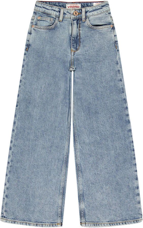 Vingino Cita wide leg jeans lichtblauw