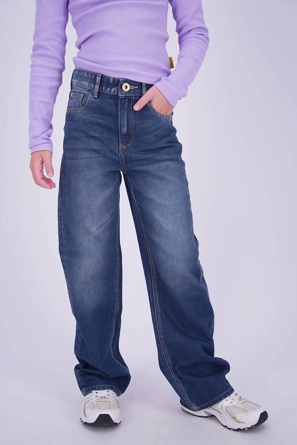 Vingino Coco wide leg jeans mediumblauw