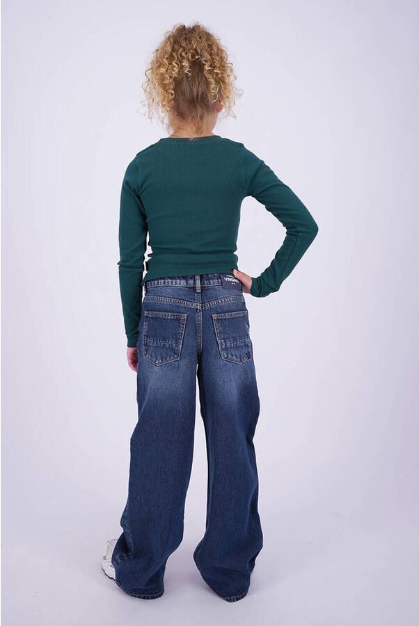 Vingino Coco wide leg jeans mediumblauw - Foto 2