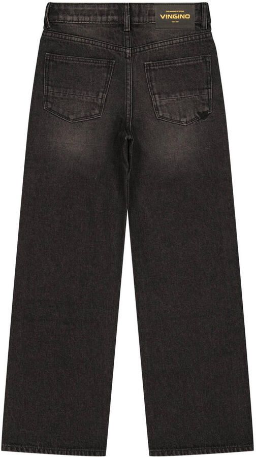 Vingino Coco wide leg jeans zwart