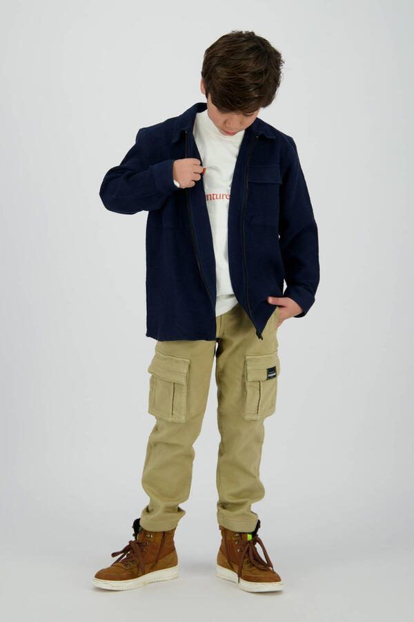 Vingino denim loose casual broek beige