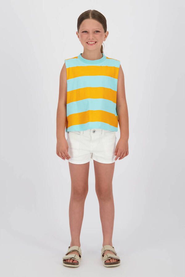 Vingino denim regular high waist short wit