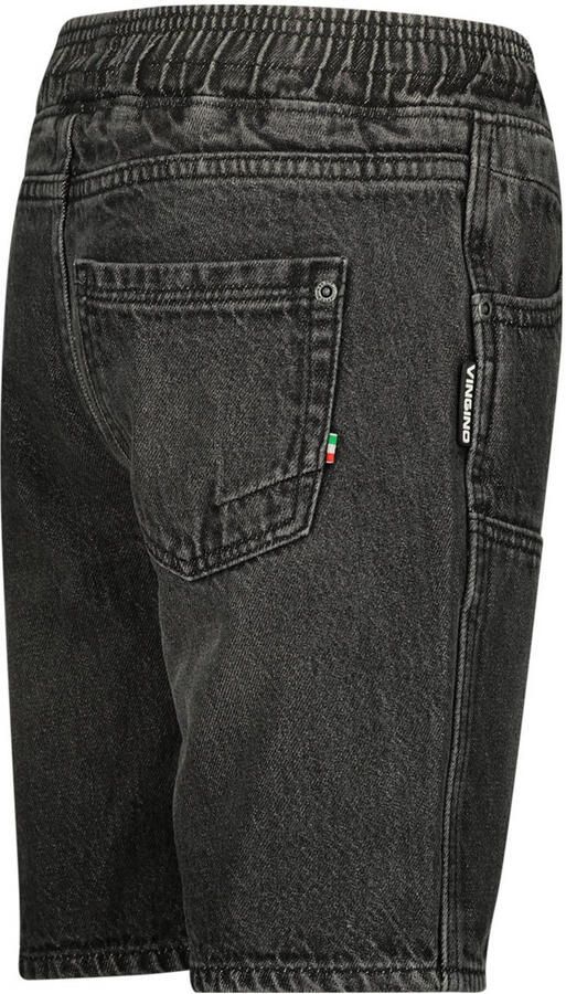 VINGINO denim short Cabrini black denim Korte broek Zwart Effen 128 - Foto 2