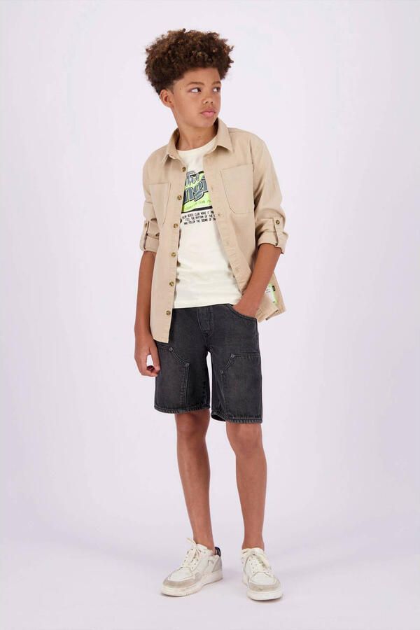 VINGINO denim short Cabrini black denim Korte broek Zwart Effen 170