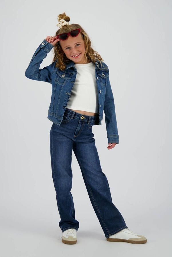 Vingino denim spijkerjas medium blue denim