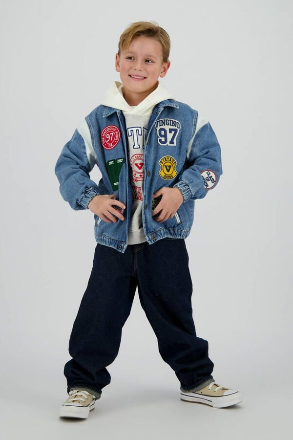 VINGINO Jongens Jassen Figo Badge Lichtblauw - Foto 5