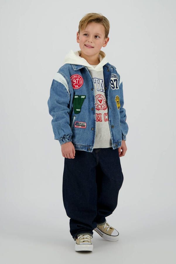 VINGINO Jongens Jassen Figo Badge Lichtblauw - Foto 4