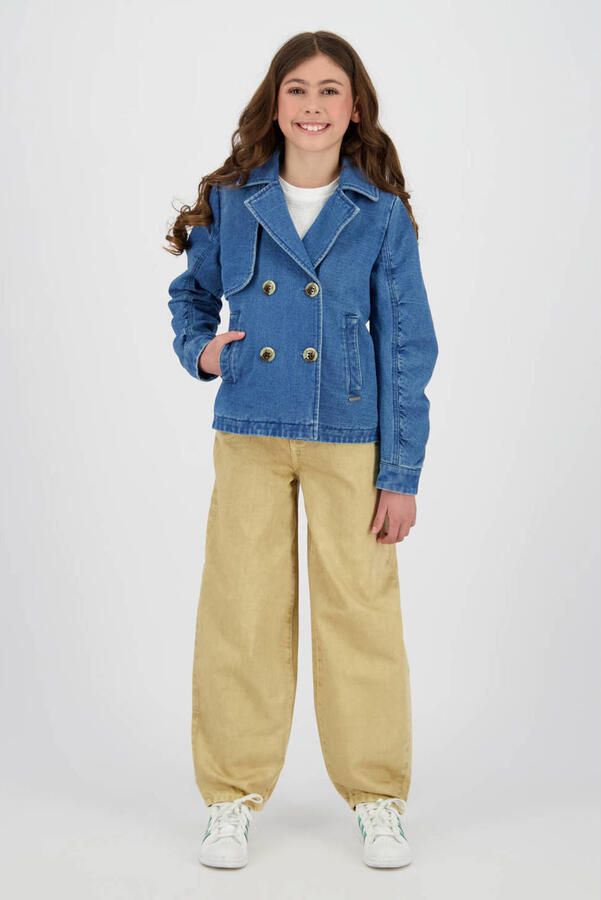 Vingino denim trenchcoat medium blue denim