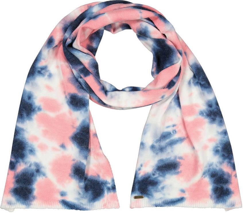Vingino fijn gebreide sjaal roze blauw