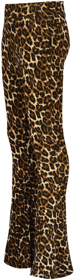 Vingino flared broek met panterprint bruin - Foto 3