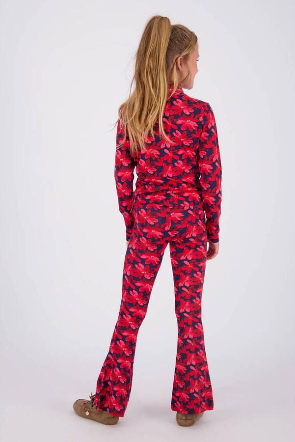 Vingino flared broek met print rood - Foto 2