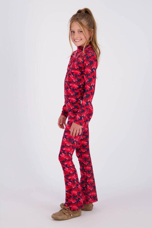Vingino flared broek met print rood - Foto 3