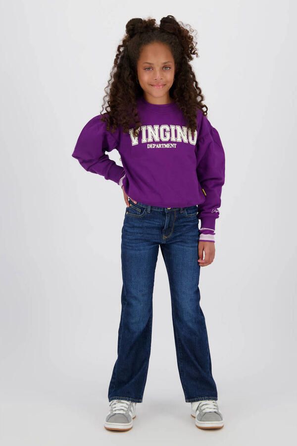 Vingino flared jeans dark blue denim