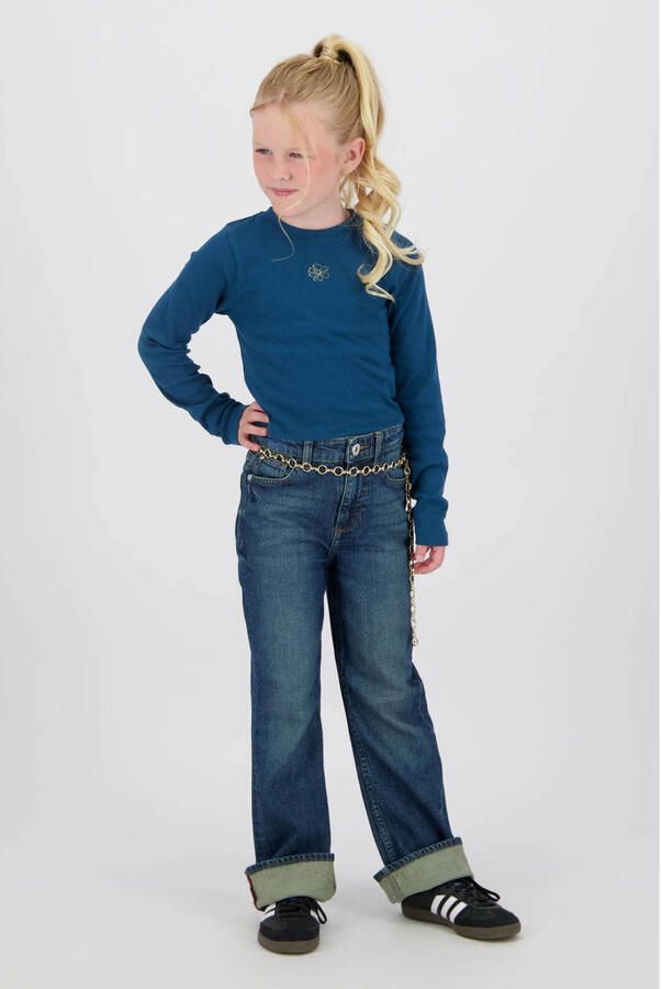 Vingino flared jeans dark blue denim