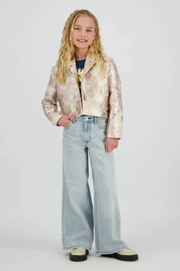 Vingino gebloemde cropped blazer beige - Foto 5