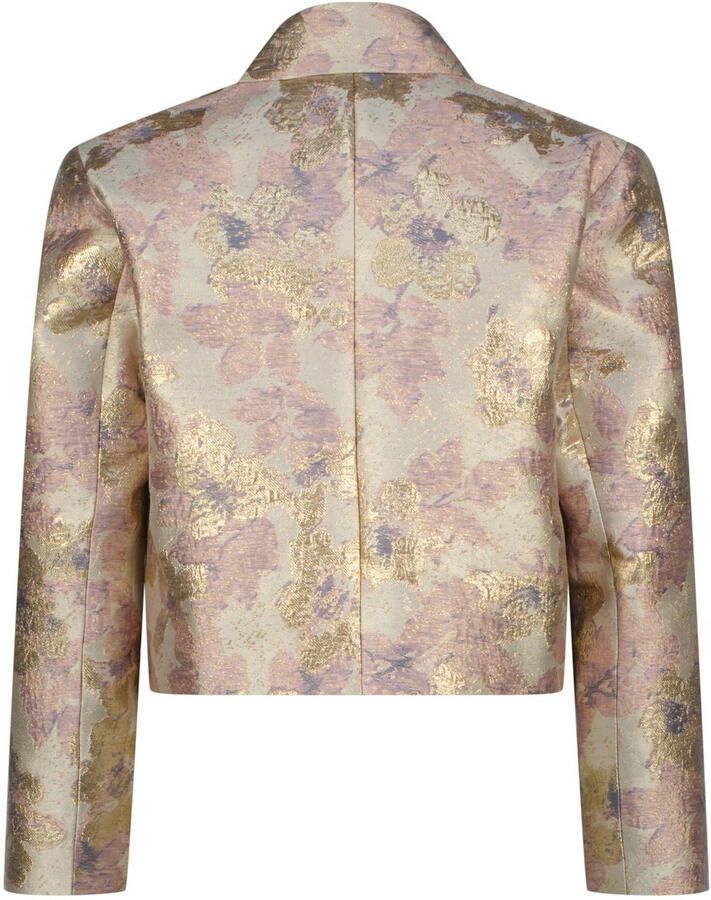 Vingino gebloemde cropped blazer beige - Foto 6