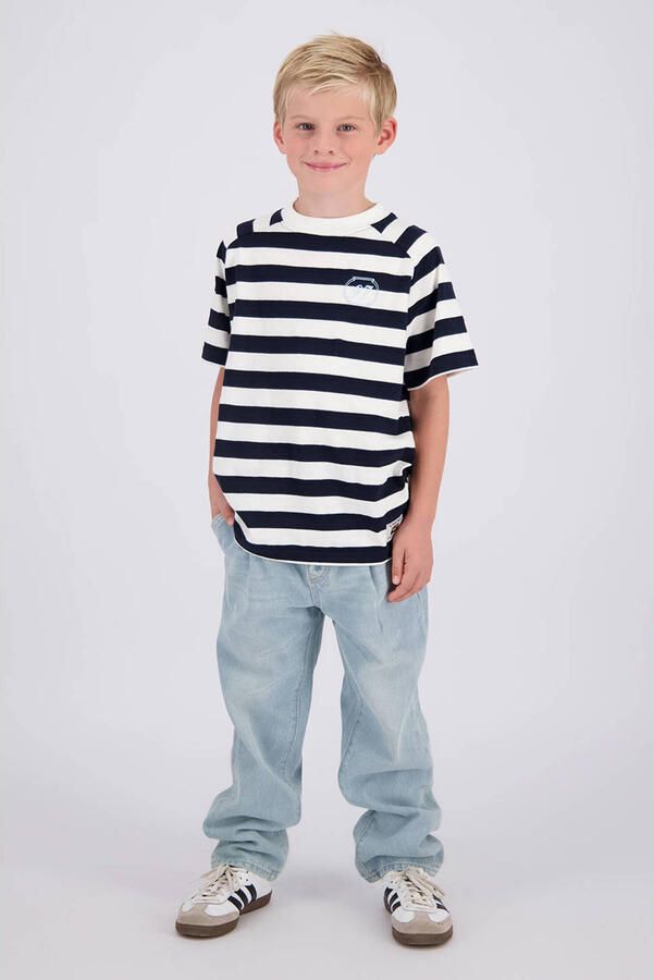 Vingino gestreept T-shirt donkerblauw