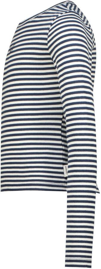 Vingino gestreepte longsleeve donkerblauw - Foto 3