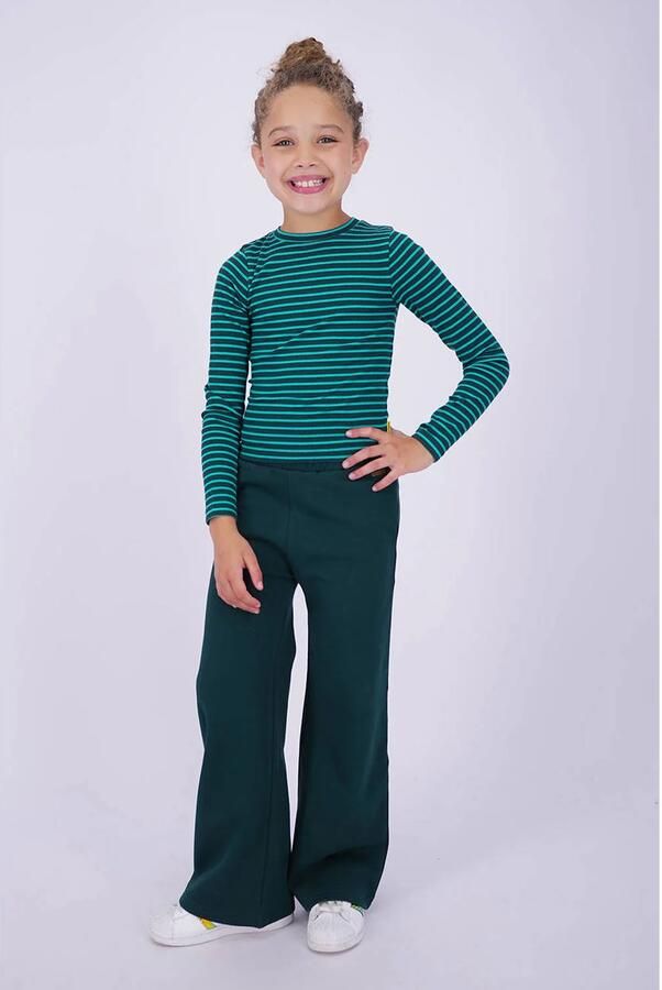 Vingino gestreepte longsleeve donkergroen aqua