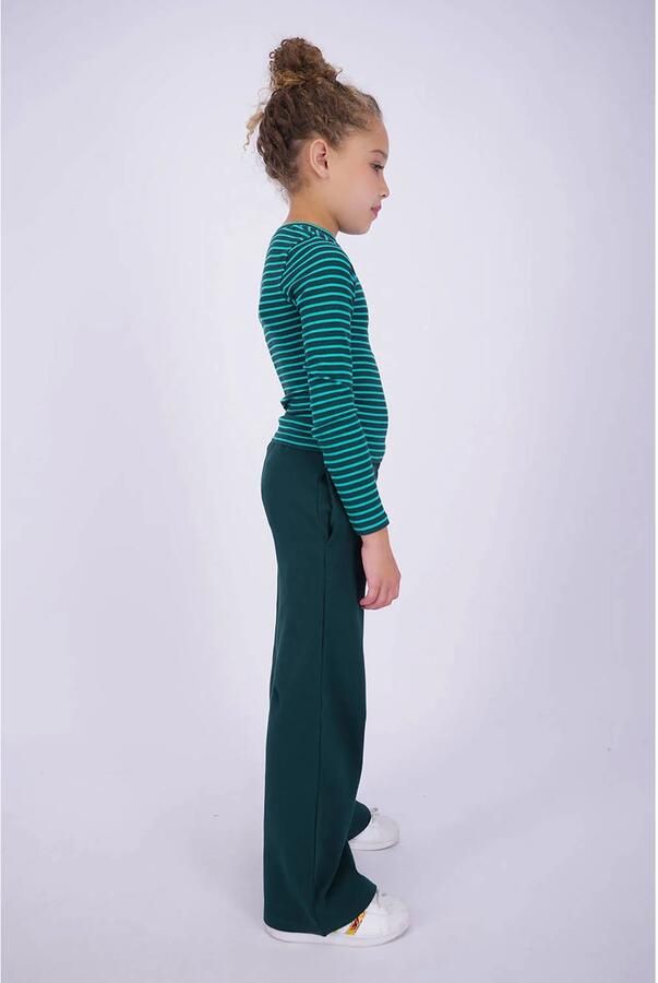 Vingino gestreepte longsleeve donkergroen aqua - Foto 2