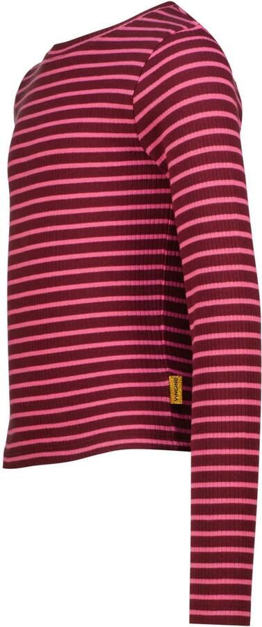Vingino gestreepte longsleeve donkerrood roze - Foto 3