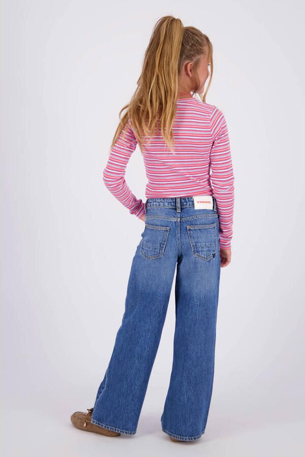 Vingino gestreepte longsleeve roze - Foto 2