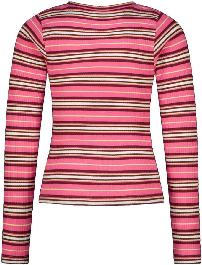 Vingino gestreepte longsleeve roze rood offwhite - Foto 2