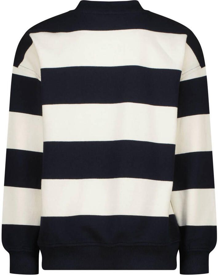 Vingino gestreepte sweater donkerblauw wit