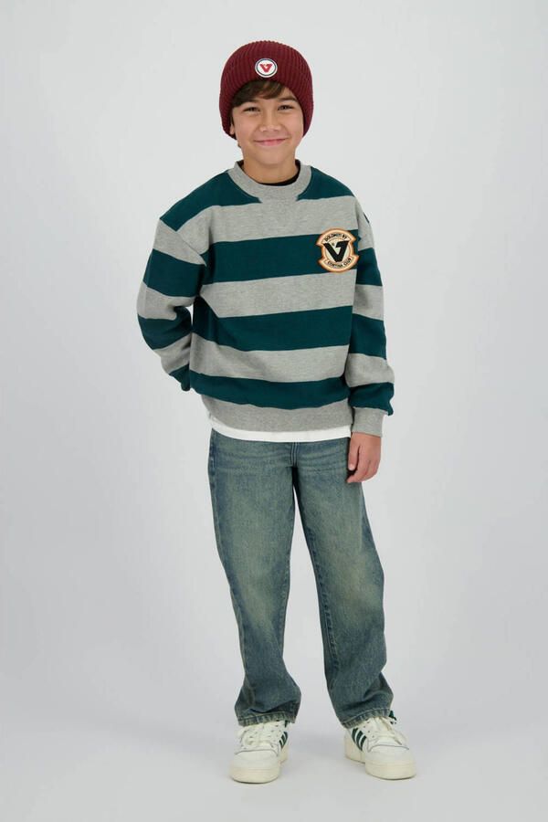 Vingino gestreepte sweater donkergroen
