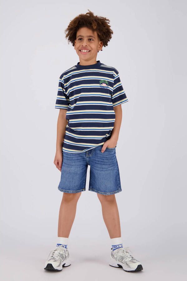Vingino gestreepte T-shirt donkerblauw