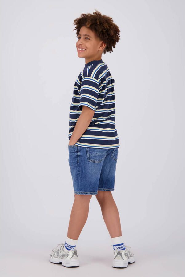 Vingino gestreepte T-shirt donkerblauw - Foto 2
