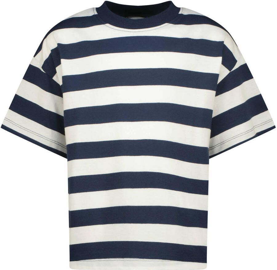 VINGINO Meisjes Tops & T-shirts Basic-tee Stripe Donkerblauw - Foto 3